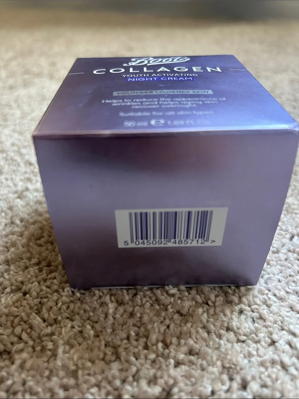 Boots Collagen Night Cream - Metallic Purple box NEW